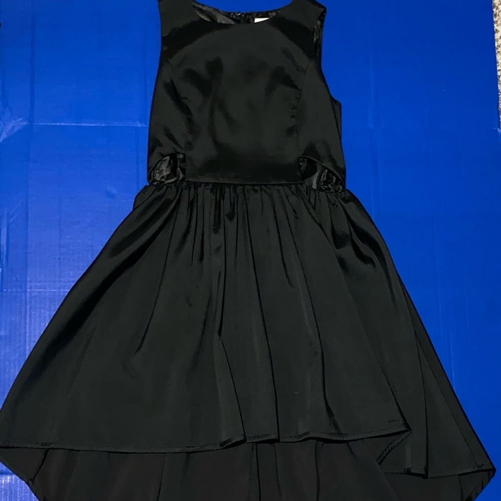 Black cut out dress.